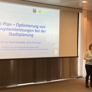 Presentation of project results during the INUGA session (Innovations in Urban Horticulture - a funding programme of the Federal Ministry of Food and Agriculture) at the Innovation Days in Berlin (Nov. 2024)